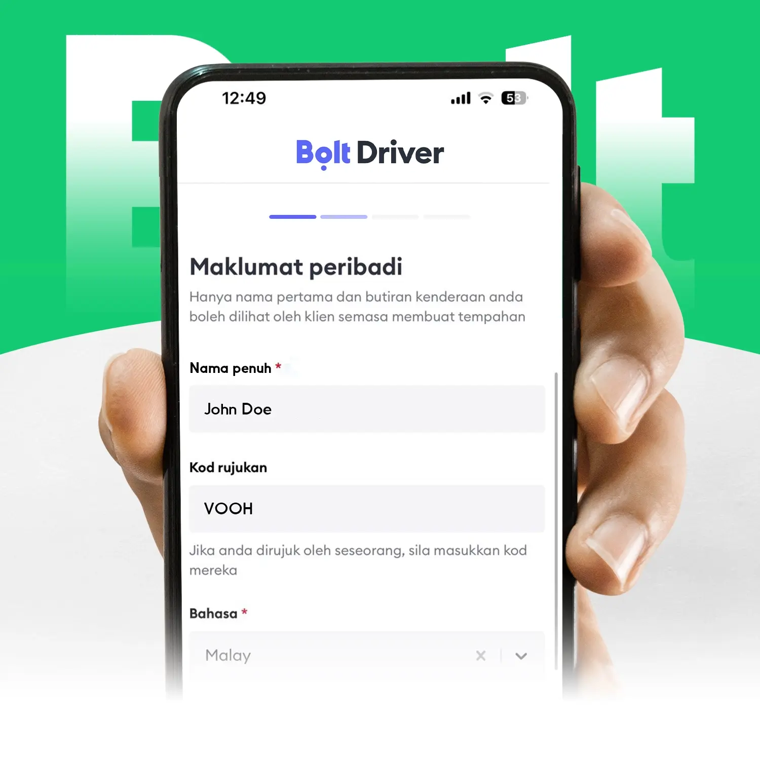 Bolt Malaysia: Daftar untuk Aplikasi E-Hailing Mesra Pemandu